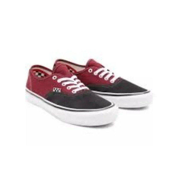 Vans Skateboarding Colorblock Sneakers in Asphalt/Pomegranate - Picture 2 of 9